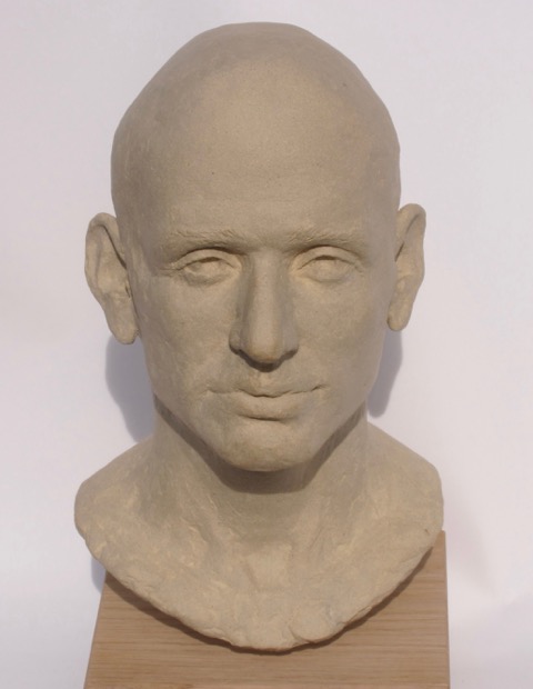 Portrait of Doug, stoneware clay